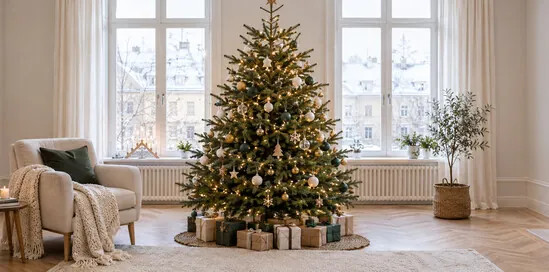Karácsonyfa díszítés: sorrend, mennyiség és színek