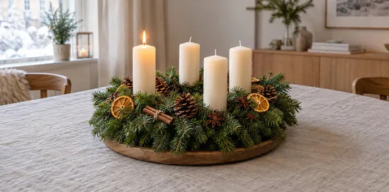 Adventi koszorú: a 4 gyertya jelentése, sorrendje és elkészítése