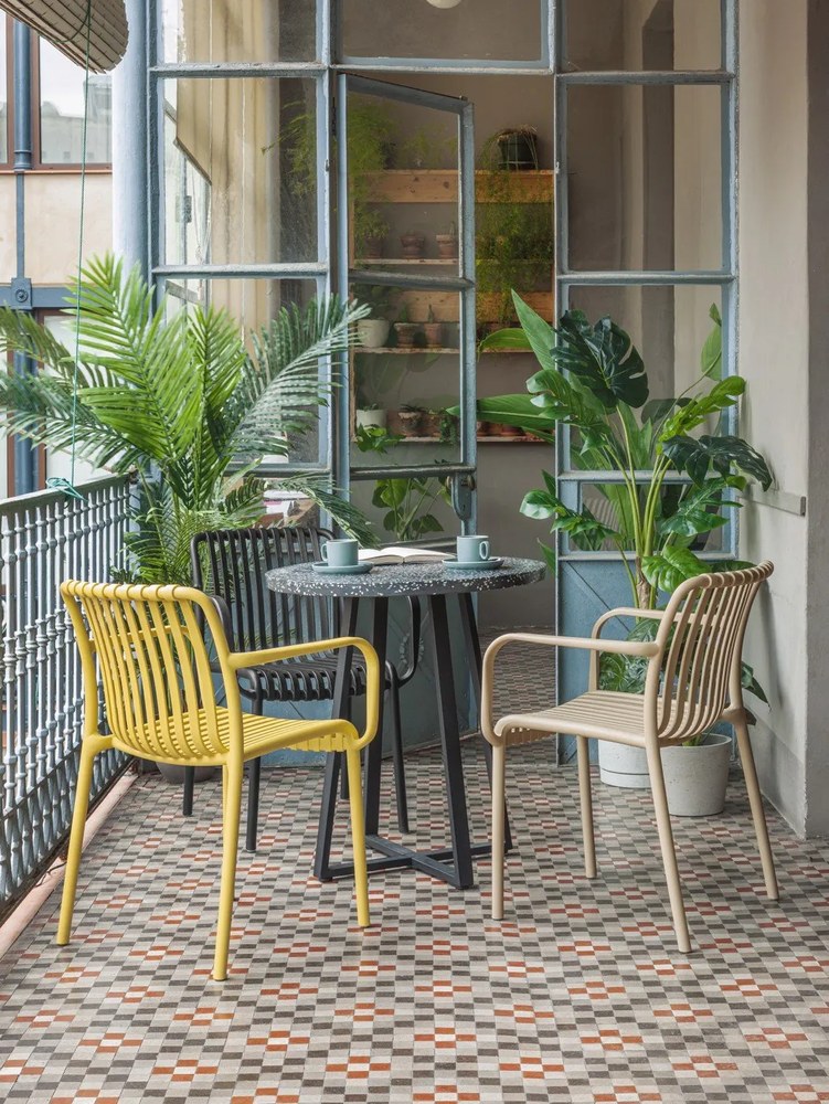 Isabellini mustársárga kerti szék - Kave Home