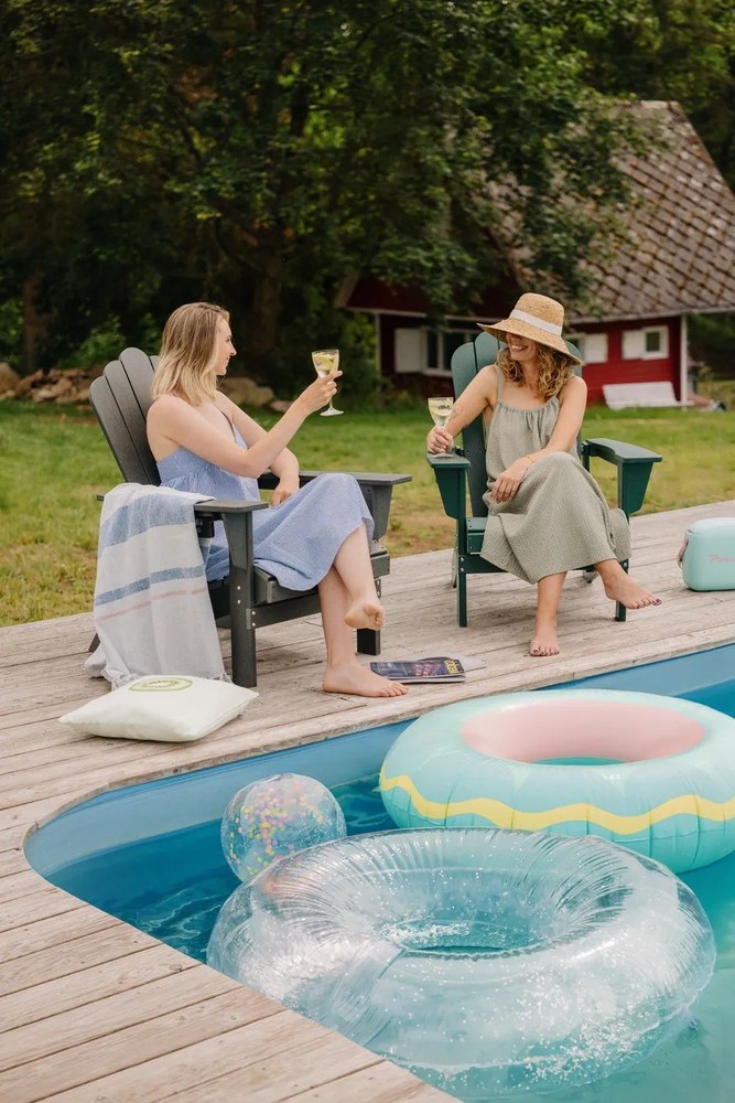 Zöld műanyag kerti fotel Adirondack – Bonami Selection