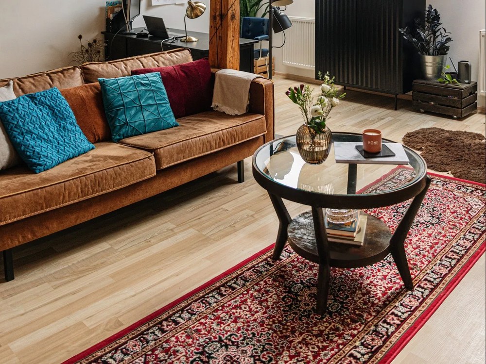 Amy olajkék párna, 45 x 45 cm - JAHU