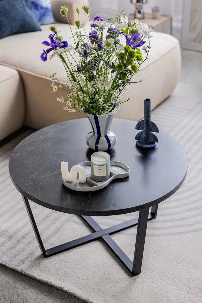 Bess kék gyertyatartó, magasság 22 cm - Bloomingville