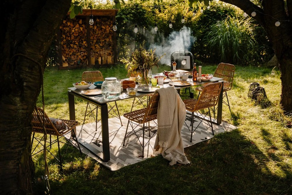 Strong szürke kerti asztal, 210 x 100 cm - Bonami Selection