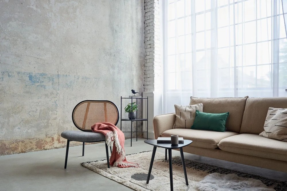 Spike szürke-barna fotel - Zuiver