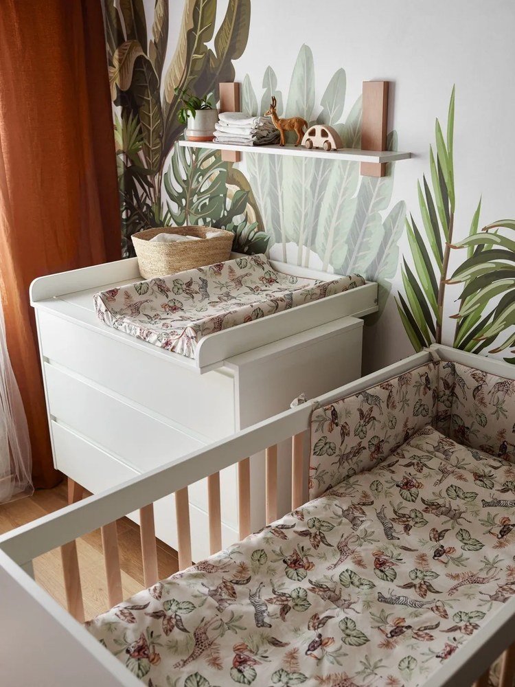 Swing fehér fiókos gyerek komód, 100 x 92 cm - Pinio