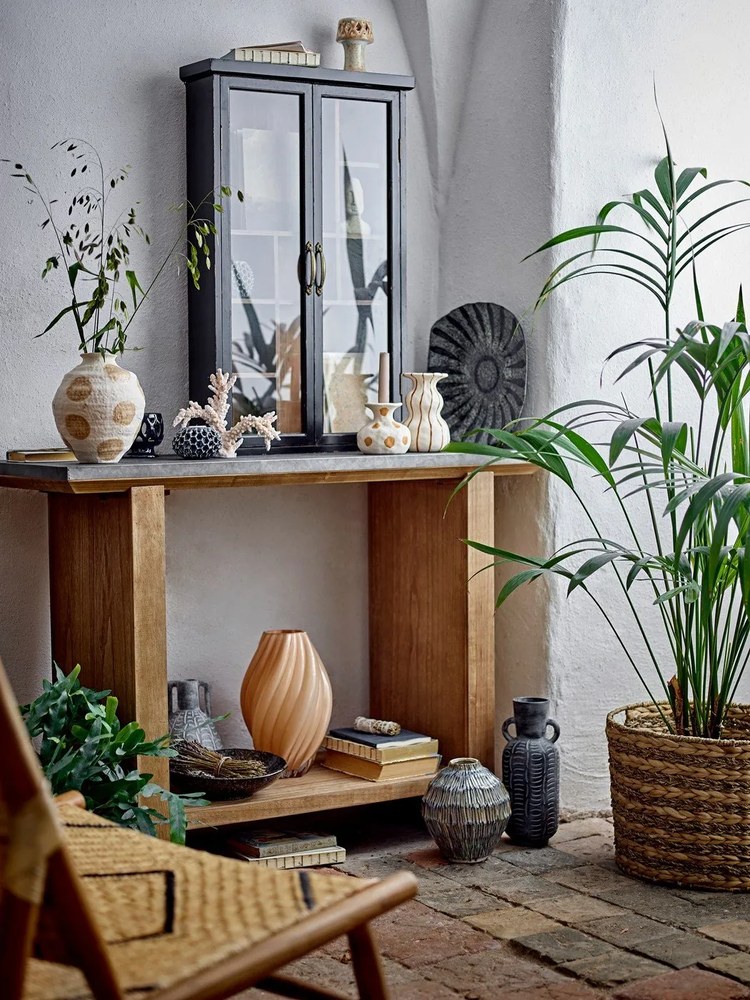 Narancssárga üveg váza (magasság 30 cm) Kanji – Bloomingville