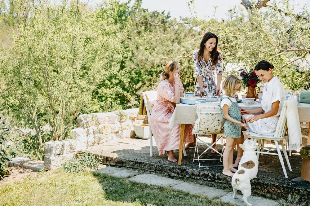 Retro fehér kerti bútorgarnitúra - Bonami Essentials