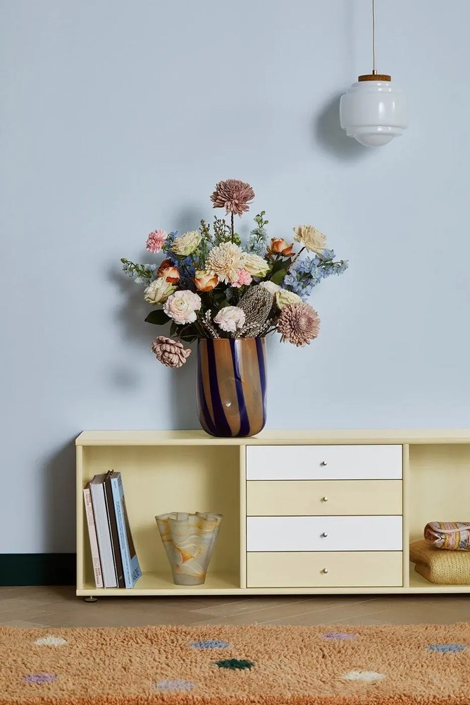 Világossárga alacsony komód 267x61 cm Mistral – Hammel Furniture