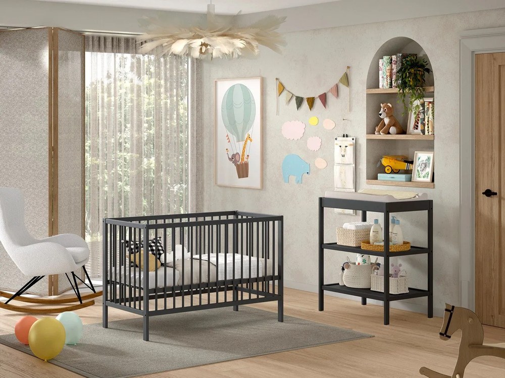 Fehér buklé gyerek hintaszék ROCKY – Vipack