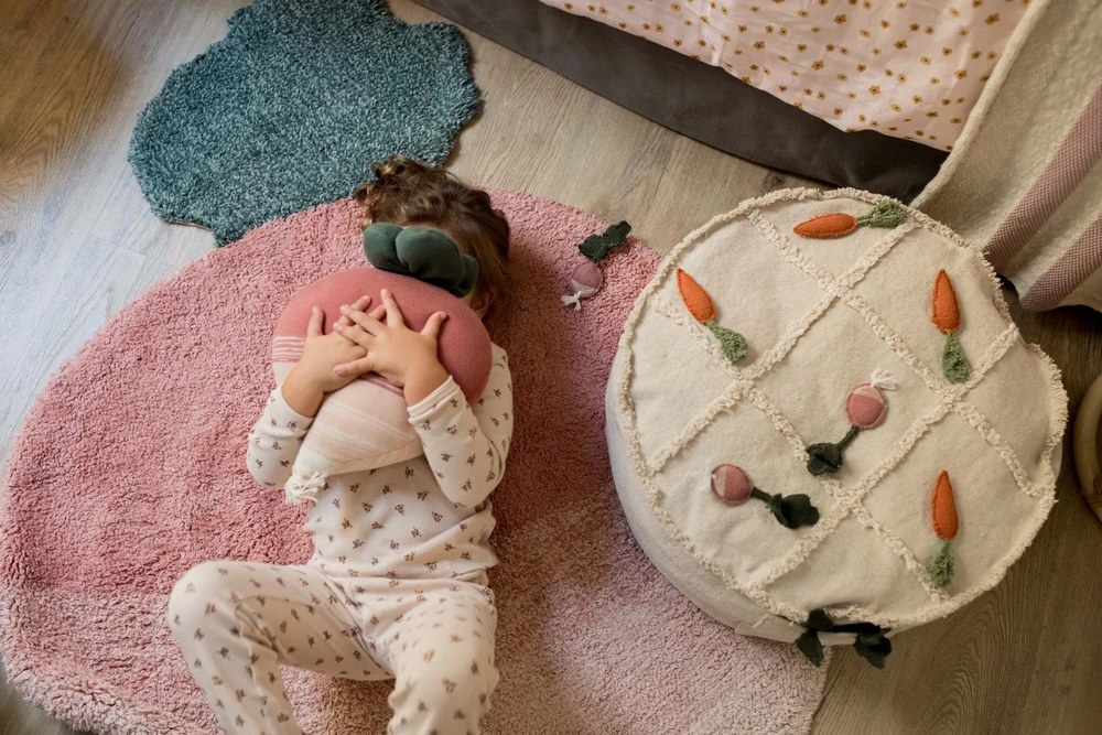 Krémszínű gyerek babzsákfotel Tic-Tac-Toe – Lorena Canals