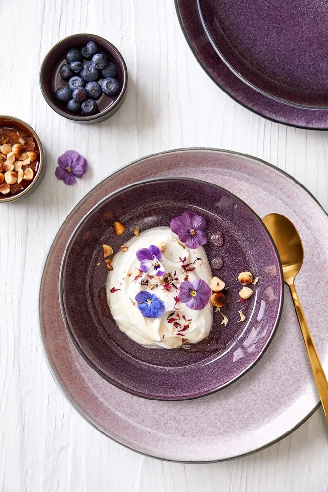 Rózsaszín-szürke kőedény tányér ø 27 cm Gastro Grey/Light Pink – Bitz