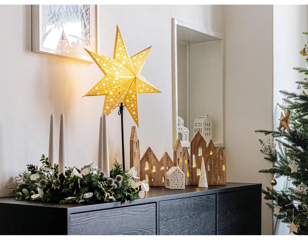 Long Church fehér kerámia lámpás, magasság 10 cm - Kähler Design