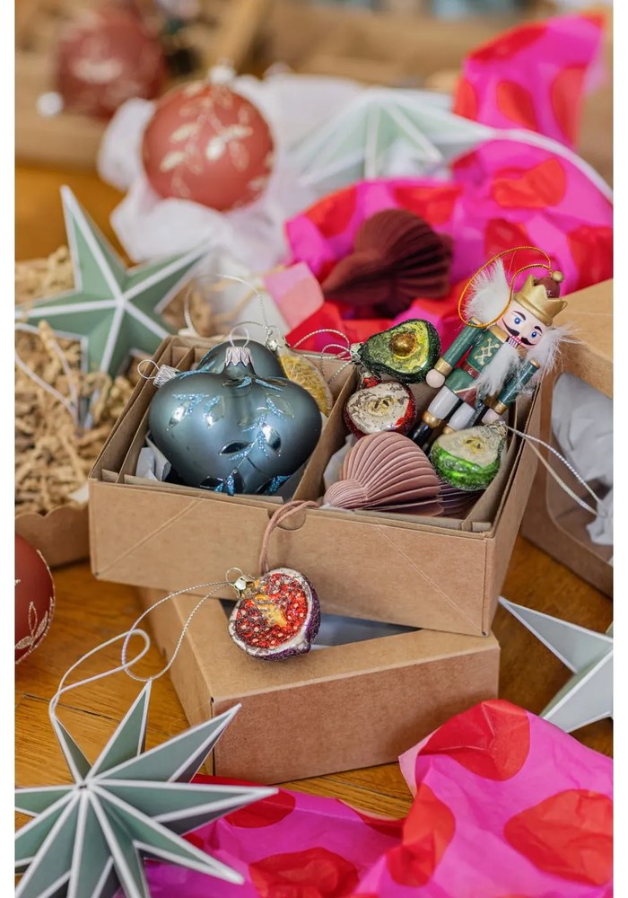 Fa karácsonyfadísz készlet 6 db-os 13 cm Nikita – Bloomingville