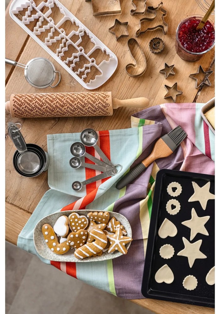 Merry Christmas karácsonyi dombornyomott sodrófa - Valek