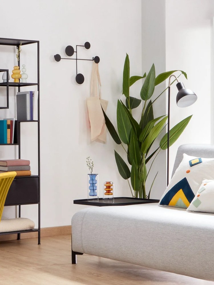 Shantay fekete fém könyvespolc - Kave Home