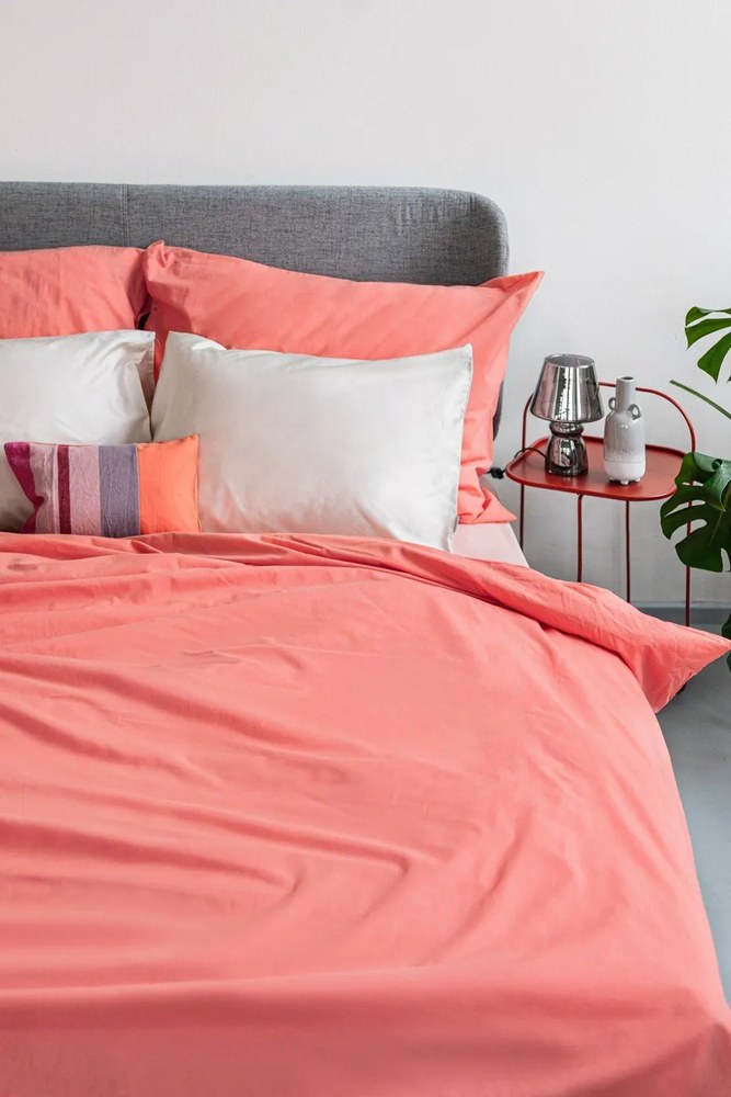 Standard 2 db bézs pamutszatén párnahuzat, 50 x 75 cm - Bianca