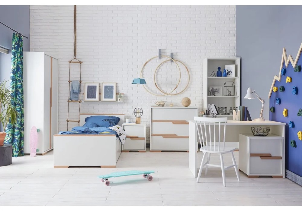 Snap fehér fiókos gyerek komód - Pinio