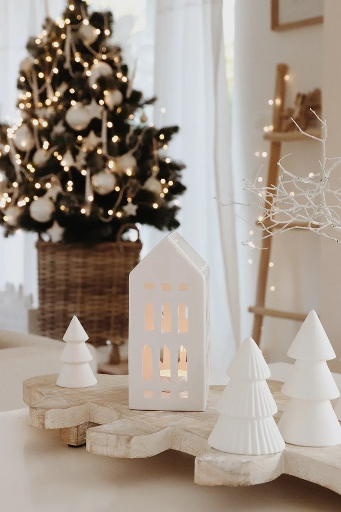 Fehér fénydekoráció ø 11 cm Claire – Sirius