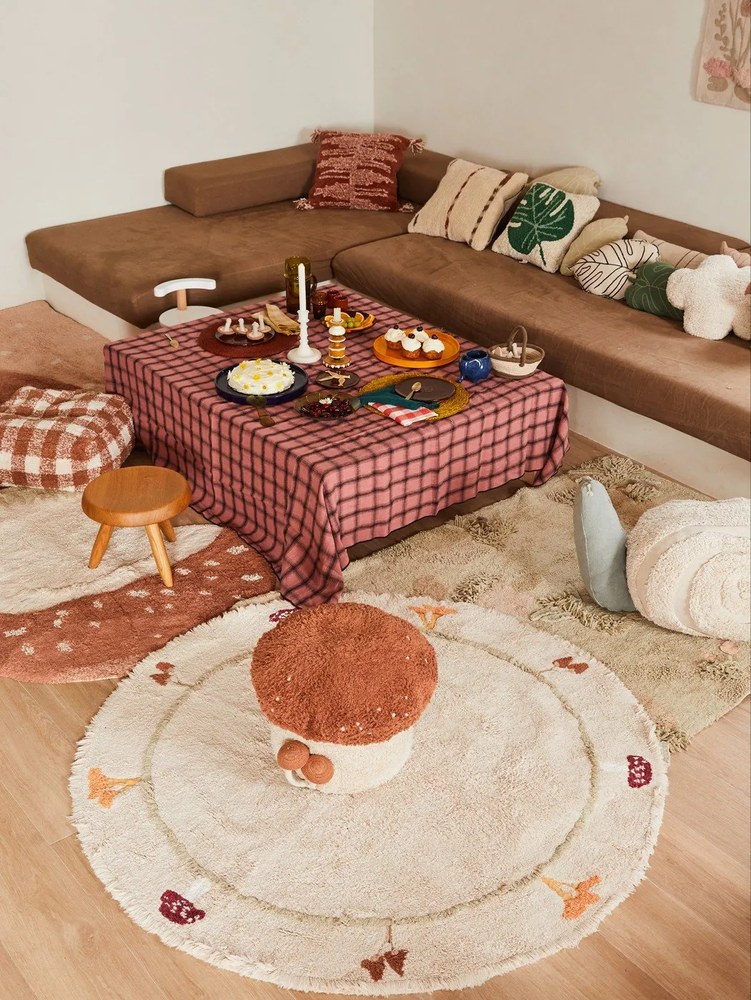 Barna gyerek puff Vichy Toffee – Lorena Canals