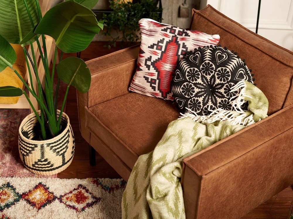 Rate barna műbőr fotel - Scandic