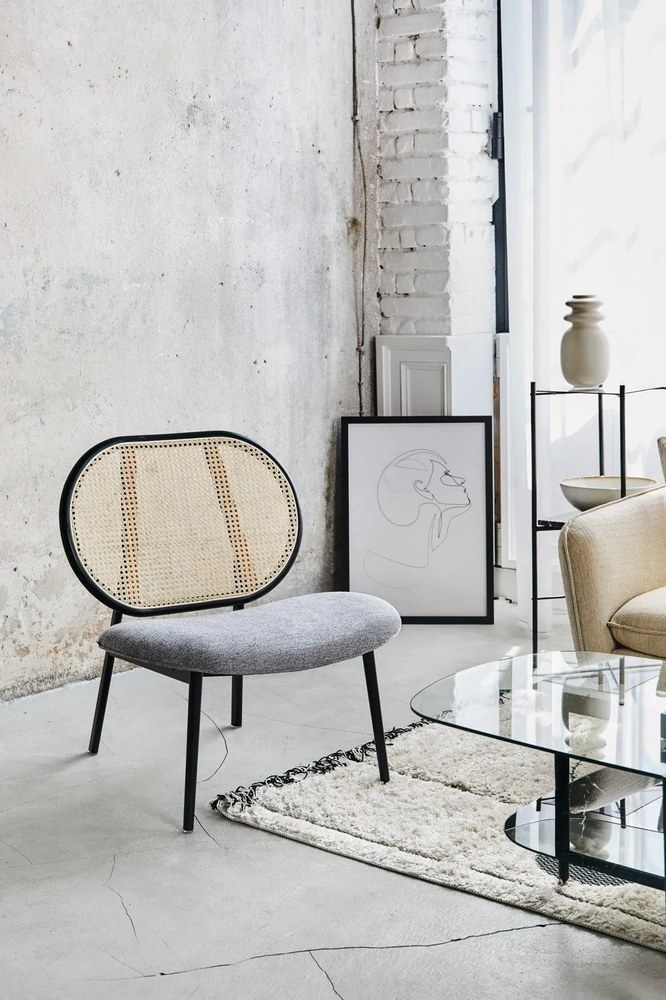 Spike szürke-barna fotel - Zuiver