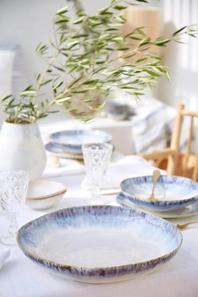 Brisa kék agyagkerámia tányér, ⌀ 20 cm - Costa Nova