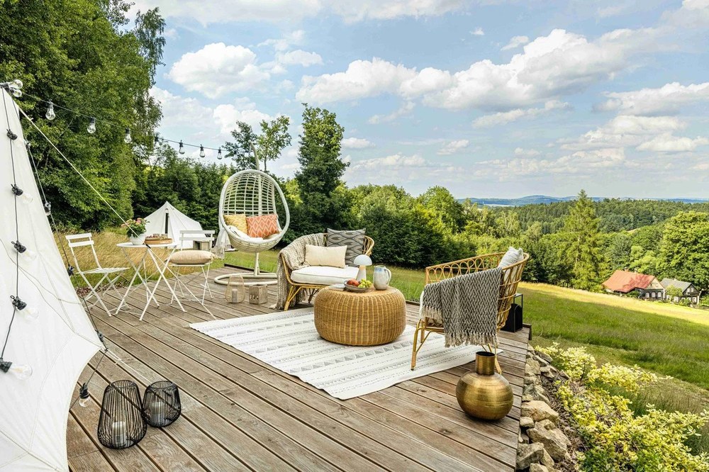 Retro fehér kerti bútorgarnitúra - Bonami Essentials