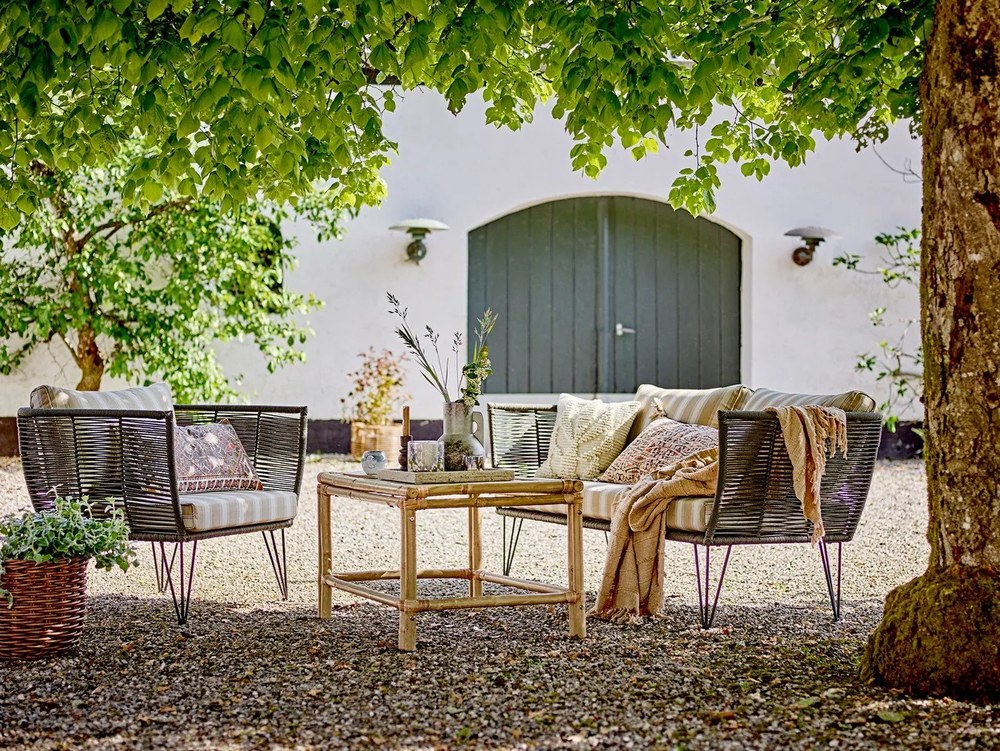 Khaki kerti kanapé Mundo – Bloomingville