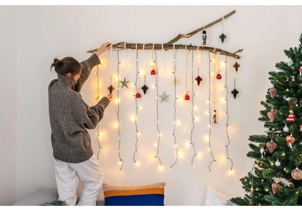 Curtain kültéri LED fényfüzér, hosszúság 1,3 m - Star Trading