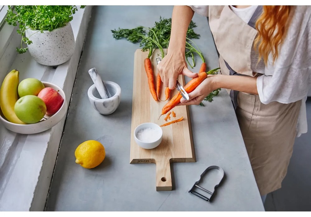 Rozsdamentes acél hámozó, hossz 11 cm - Metaltex