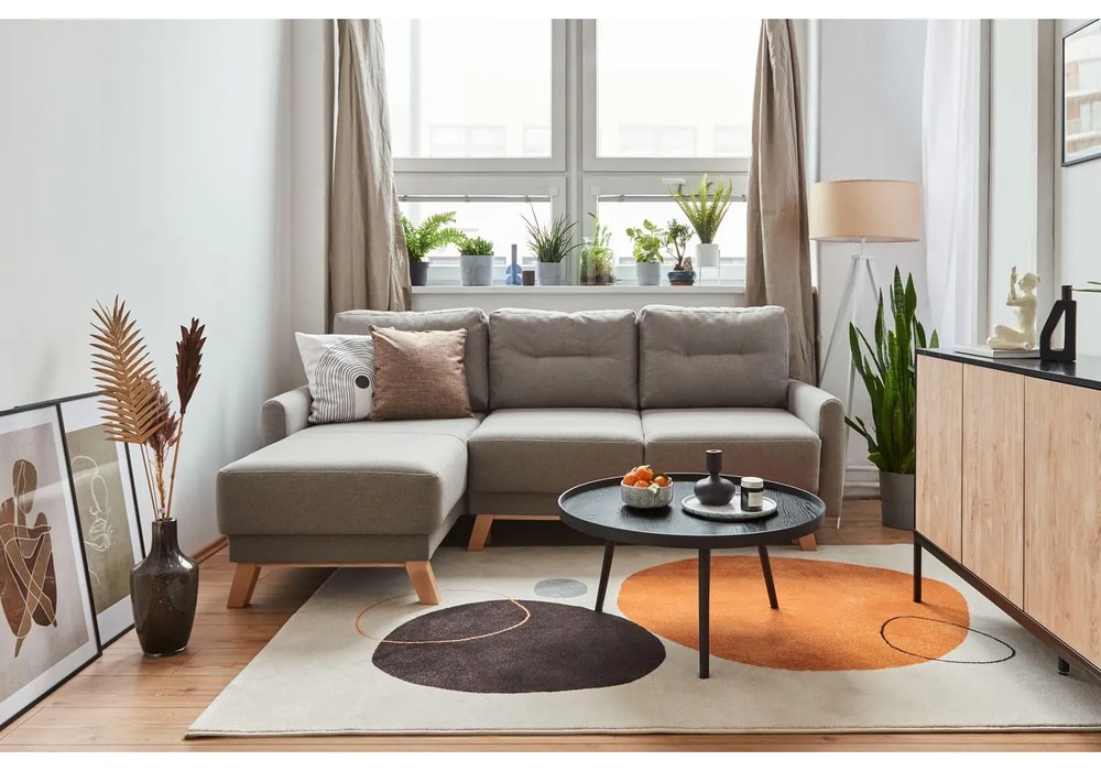 Mesa fekete dohányzóasztal, ⌀ 78 cm - WOOOD