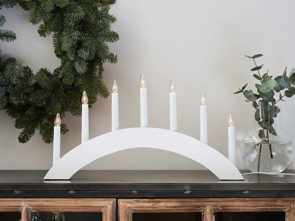 Fehér karácsonyi fénydekoráció Atle – Markslöjd