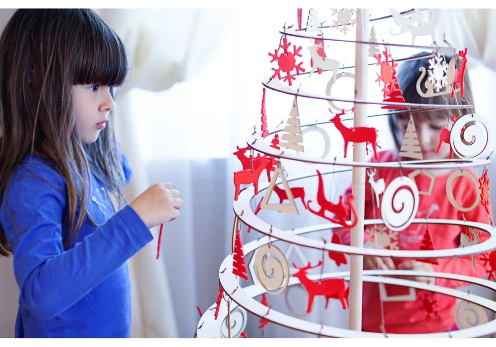 Medium 10 db-os fa karácsonyi dekoráció szett - Spira