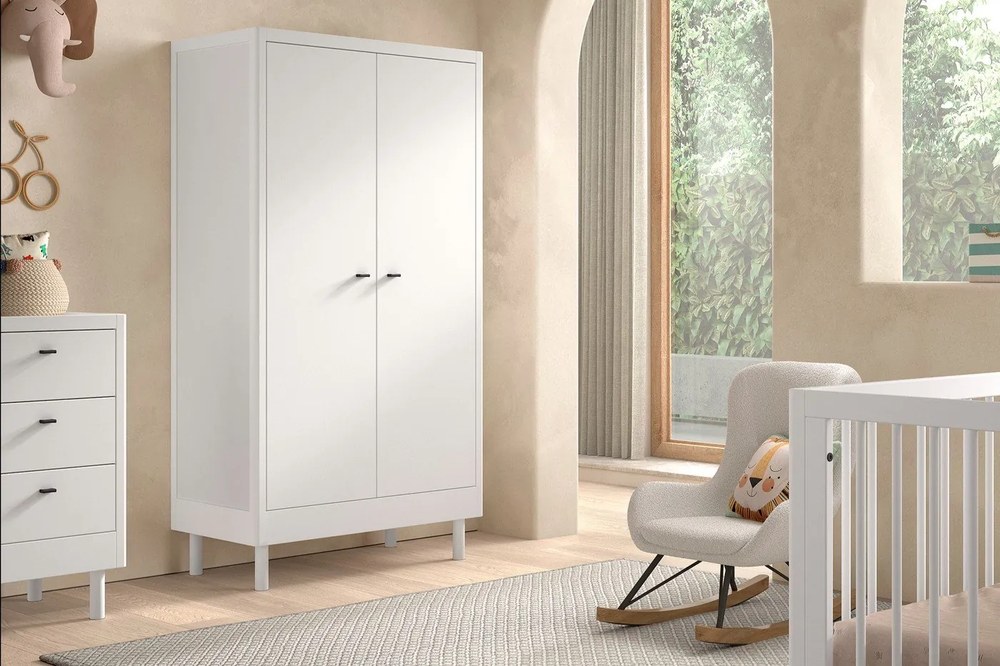 Fehér bükkfa babaágy 70x140 cm Forrest – Vipack