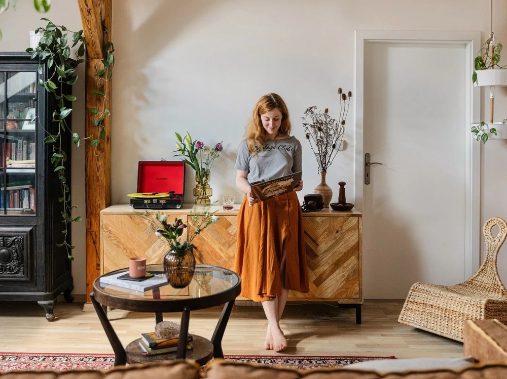 Hammershøi barna üveg váza, magasság 18,5 cm - Kähler Design