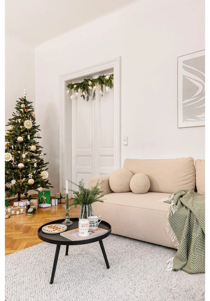Fehér üveg kézzel készített váza (magasság 18 cm) Cosmin – Bloomingville