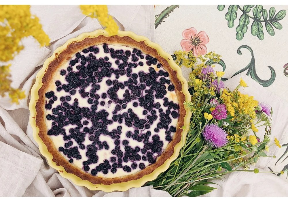 Élénksárga kerámia pitesütő forma, ⌀ 24 cm - Emile Henry