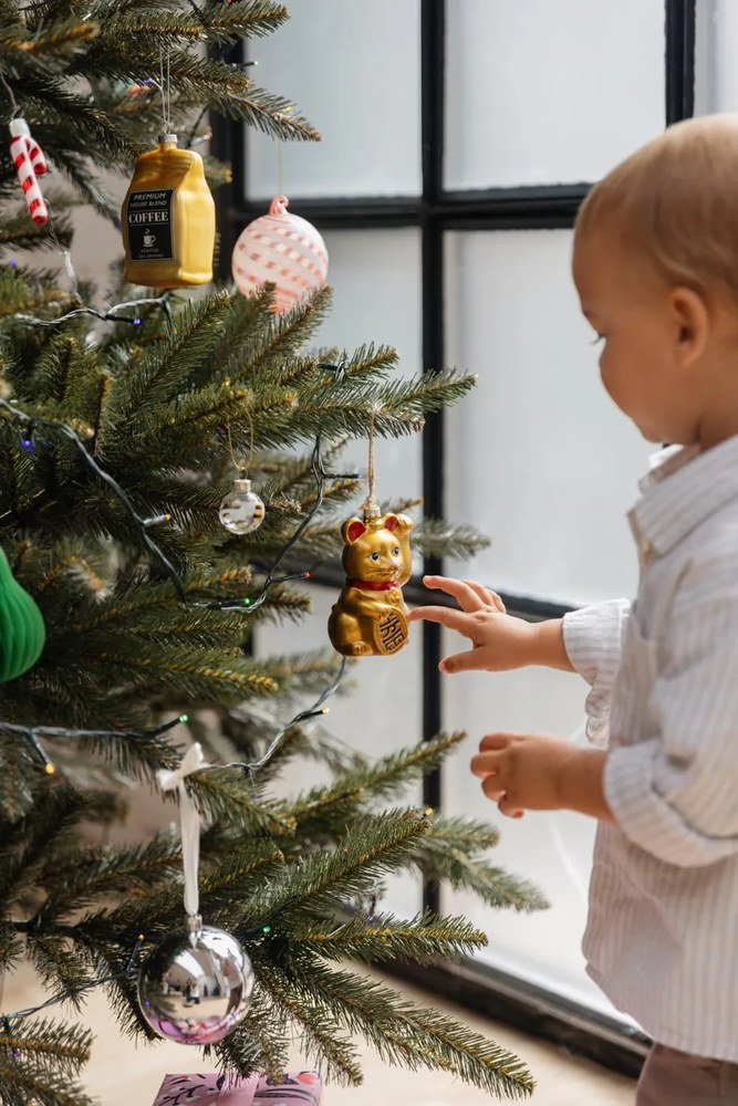 Ezüstszínű karácsonyfadísz készlet 10 db-os ø 5 cm Navidad - Casa Selección