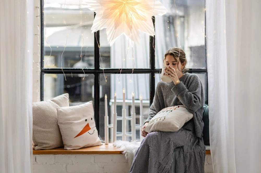 Fehér karácsonyi fénydekoráció Cassiopeia – Markslöjd