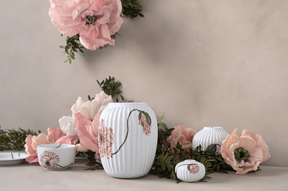 Poppy fehér porcelán gyertyatartó, ø 7,5 cm - Kähler Design