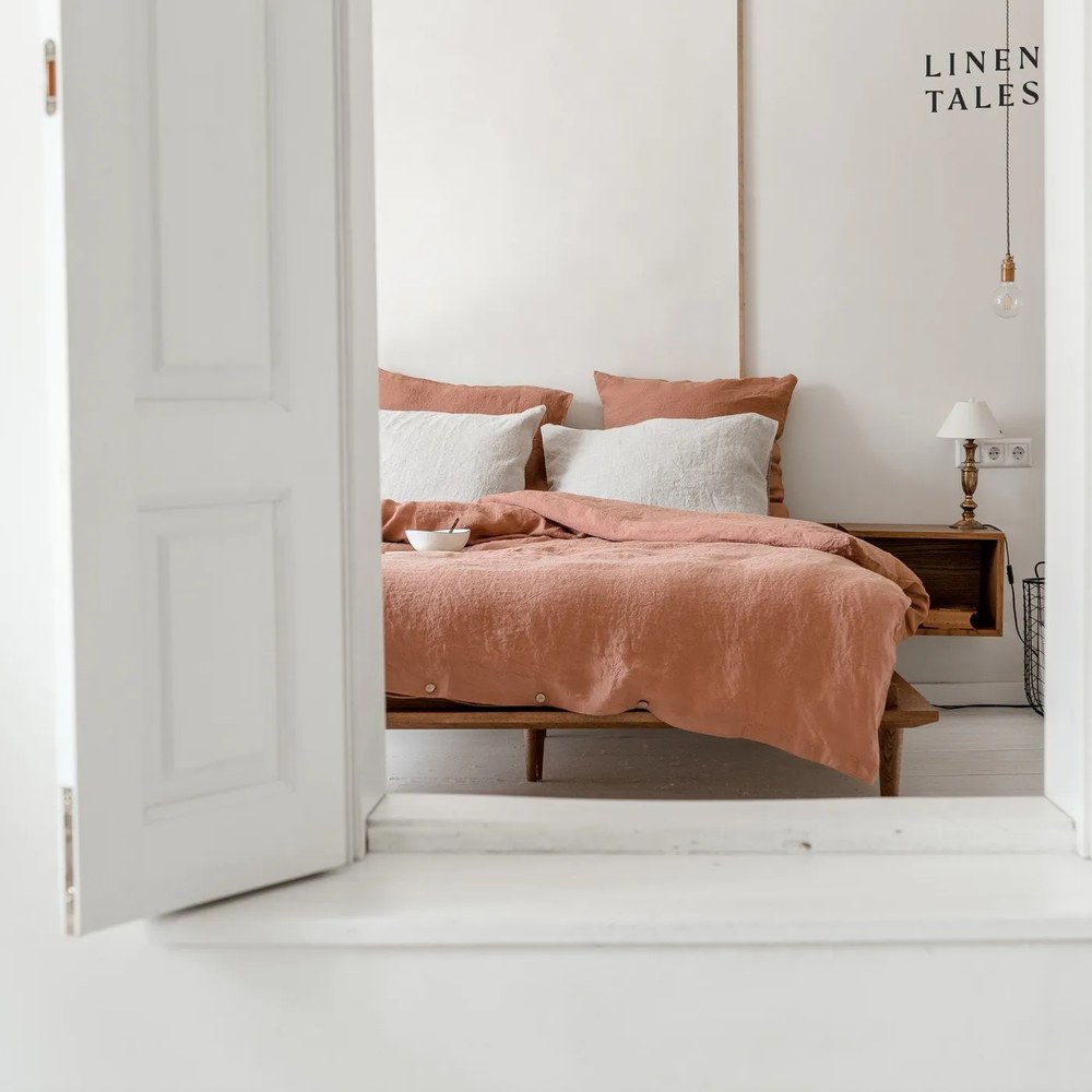 Fehér len párnahuzat, 45 x 45 cm - Linen Tales