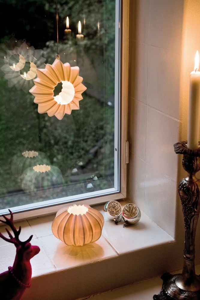 Stella fehér porcelán gyertyatartó, ⌀ 13,5 cm - Kähler Design