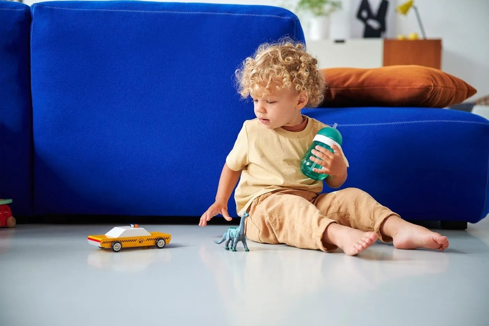 Fehér-világoszöld tritán gyerek bögre 300 ml Little farm – Mepal