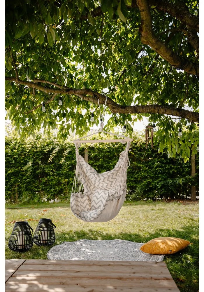 Krémszínű párnázott kerti függőfotel Tobago – Garden Pleasure