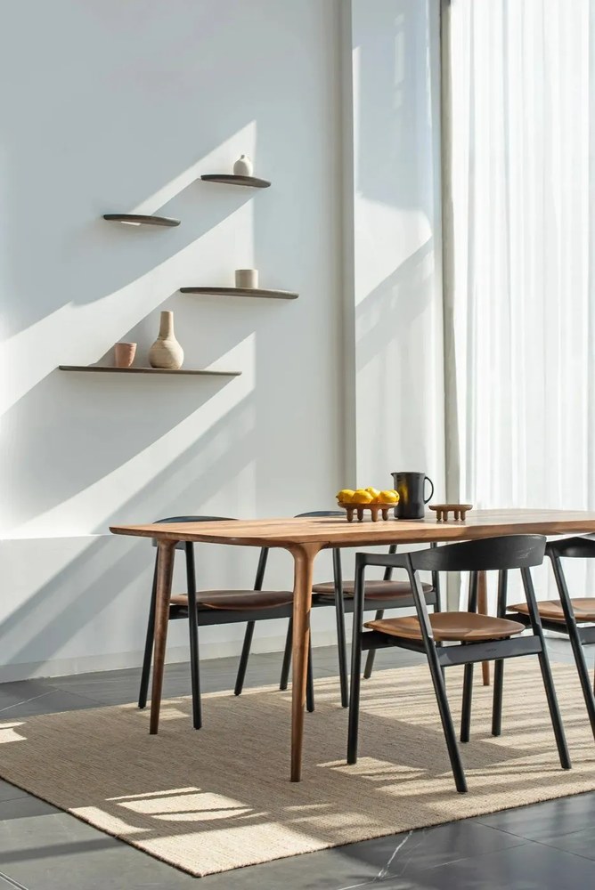 Barna tölgyfa fali polc 40 cm Mu – Gazzda