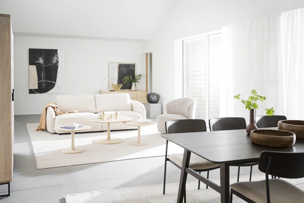 Bézs kanapé 226 cm Norris – Rowico