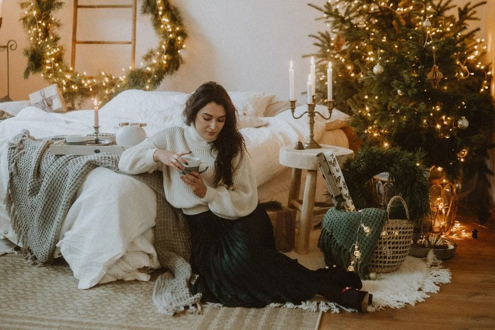 Nature bézs gyapjú szőnyeg, ⌀ 110 cm - Bloomingville