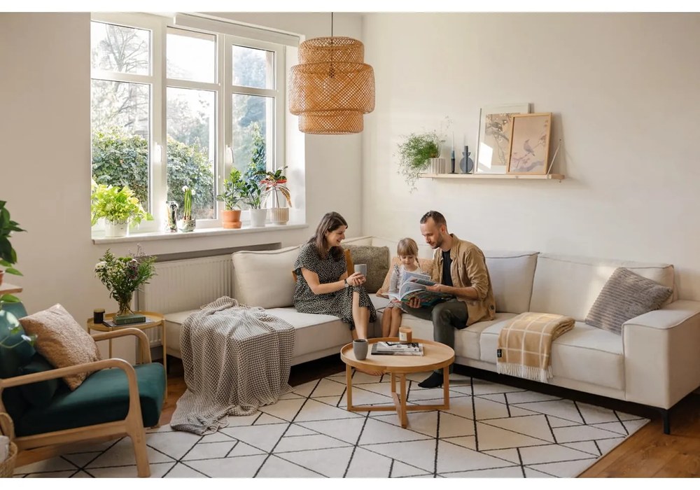 Fehér-bézs sarokkanapé (bal oldali) Copenhagen – Scandic