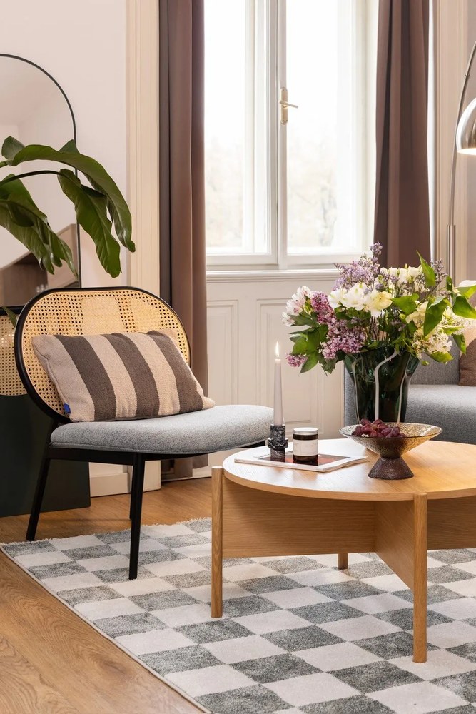 Spike szürke-barna fotel - Zuiver