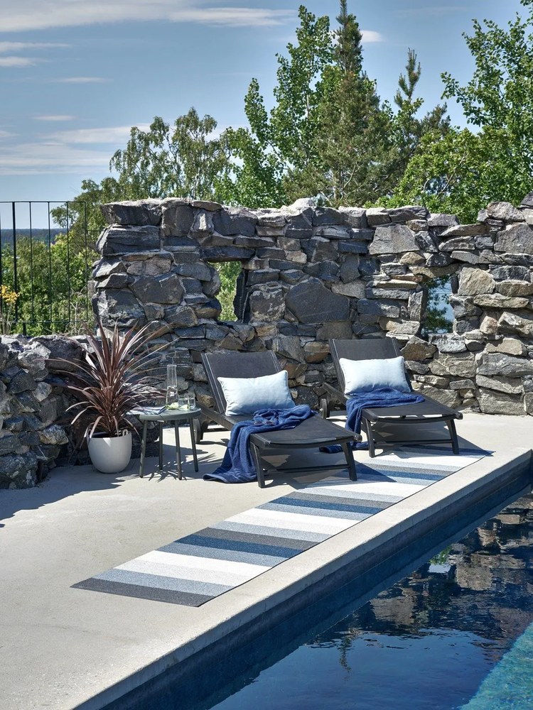 Kültéri párna 38x58 cm Sunny Pale Turquoise – Pappelina